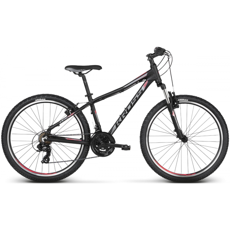Horský Bicykel 26'' Kross Lea 1.0 13" XXS Čierno-sivo-malinový, matný